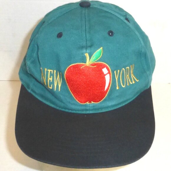 VTG New York The Big Apple Snapback Adjustable Embroidered Hat - Picture 1 of 8